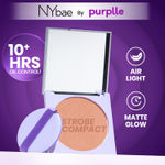 Buy NY Bae Strobe Glow Compact Powder – Soft Pink 01 (8.5 gm) Fair-Medium Skin Tone | Highlighter + Compact | 10 Hrs+ Oil Control | Matte Glow | Shimmer Infused | Soft Powder Puff + Built-In Mirror | - Purplle