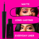 Buy NY Bae Skeyeliner Glam & Nail Delight | Black Eyeliner | Matte Finish | Long Lasting | Quick Dry | Eye Makeup | Red Nail Polish | Glossy Finish | Chip-proof | Quick Drying Combo of 2 - Purplle