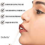Buy DeBelle Majestique Matte Liquid Lipstick Caramel Camille,3.5 ml - Purplle