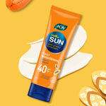Buy Joy Hello Sun Sunblock & anti-tan lotion,SPF 40, Extreme Protection with UVA+UVB Filters, | Lightweight, Water Resistant & Leaves Zero White Cast | Suitable for Normal & Oily Skin, 120ml - Purplle