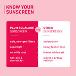 Buy Plum Squalane & Vitamin E Dewy-Bright Sunscreen SPF 50 PA+++ (Pack of 2) - Purplle