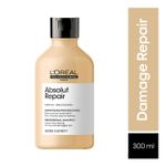 Buy L'Oreal Professionnel Serie Expert Absolut Repair Shampoo|Provides deep conditioning & strength|With Gold Quinoa & Wheat Protein (300ml) - Purplle