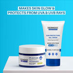 Buy DERMDOC Combo Kit Glow & Protect Combo | 2% kojic acid glow fusion formula night cream (50 g) | UVA & UVB Broad Spectrum Sun Protection Gel Cream (sunscreen) with SPF 30 & PA+++ (50 g) - Combo of 2 - Purplle