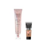 Buy FACES CANADA Rose Glow Kit 6 | Rose Gold Strobe Cream (30 gm) + Hydra Matte Foundation (Mini) - Warm Sand (15 gm) | Combo Kit of 2 - Purplle