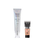 Buy FACES CANADA Celeb Glow Kit 5 | Silver Strobe Cream (30 gm) + Hydra Matte Foundation (Mini) - Caramel Natural (15 gm) | Combo Kit of 2 - Purplle