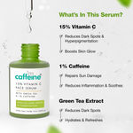 Buy mCaffeine 15% Vitamin C & Green Tea Serum (10 ml) - Purplle