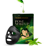 Buy FACES CANADA Post-Makeup Detox Sheet Mask, 25 gm | Gentle Exfoliating Face Sheet Mask For All Skin Types | Rejuvenates Skin | Non-Drying | Matcha Green Tea Leaf Extract & Hyaluronic Acid - Purplle
