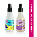 Buy Plum Bodylovin' Vanilla & Beachy Vibes Body Mist Duo Super-refreshing Aloe-infused Combo of 2 - Purplle