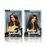 Buy BBLUNT High Shine Hair Colour Duo: Chocolate Dark Brown (3) + Coffee Natural Brown (4.31) - Combo of 2 - Purplle