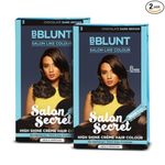 Buy BBLUNT High Shine Hair Colour Twin Pack: Chocolate Dark Brown (3) - No Ammonia (2x100g + 2x8 ml) - Purplle