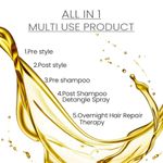Buy Ktein Cosmetics All in 1 natural hair heat protection spray with fermented argan oil, vitamin E, Pro-vitamin B3 for Pre and Post styler (200 ml) - Purplle