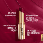 Buy Lakme 9to5 Powerplay Priming Matte Lipstick, Lasts 16hrs,Deep Wine , 3.6g - Purplle