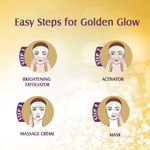 Buy Lotus Herbals Radiant Gold Cellular Glow Facial Kit 4 in 1 | With 24K Gold leaves | For Skin Glow | All Skin Types | 4x37g - Purplle