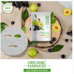 Buy Organic Harvest Brightening Sheet Mask: Kakadu Plum & Acai Berry | Sheet Mask for Glowing Skin | Skin Care for Women & Men| 100% American Certified Organic | 30 gm - Purplle