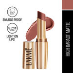 Buy Lakme 9to5 Powerplay Priming Matte Lipstick, Lasts 16hrs, Nude Touch, 3.6g - Purplle