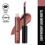 Buy Lakme Forever Matte Liquid Lip, 16hr Lipstick, Lightweight & transferproof - Nude Hue 5.6 ml - Purplle