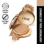 Buy Lakme 9to5 Fashionista Collection Double Duty Dual Finish Compact 20 Nude,9 gm - Purplle