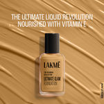 Buy Lakme FOREVER MATTE FOUNDATION for Superior Coverage, Vit E, lightweight & water-resist Natural Beige, 27 ml - Purplle