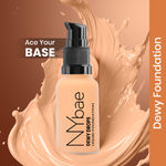 Buy NY Bae Prime & Dewy Fair Face Combo | Korean Glow | Brightening Primer-Gold Shimmer(15g) | Minimizes Pores | Long Lasting | Dewy Foundation(30ml) | Latte 02 | Skin Tint - Purplle