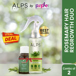 Buy Alps Goodness Rosemary Hair Growth Duo | With Rosemary Hair Spray (100 ml) & Rosemary Essential Oil (10 ml) I For Skin & Hair I Improves Scalp Health I Fights Acne - Purplle