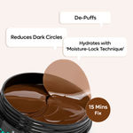 Buy mCaffeine Coffee Hydrogel Under Eye Patches for Dark Circles with Hyaluronic Acid - 15 Pcs - Purplle
