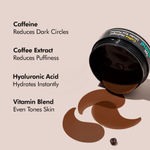 Buy mCaffeine Coffee Hydrogel Under Eye Patches for Dark Circles with Hyaluronic Acid - 15 Pcs - Purplle