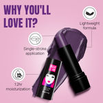 Buy Elle18 Color Pop Matte Lip Color, W16, Soaked Grape, 4.3 gm - Purplle