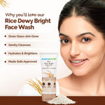Buy Mamaearth Rice Face Wash With Rice Water & Niacinamide for Glass Skin - 100 ml | For Hydrated, Even Skin Tone | Glowing & Brightened Skin | Korean Skin Care Products | For All Skin Types - Purplle