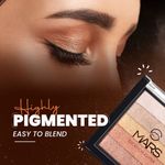 Buy MARS 5 Shades in 1 Brick Highlighter Palette | Blush Topper for Face Makeup | Compact size (7.5 gm) (Shade-01) - Purplle