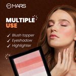 Buy MARS 5 Shades in 1 Brick Highlighter Palette | Blush Topper for Face Makeup | Compact size (7.5 gm) (Shade-01) - Purplle
