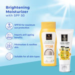 Buy Good Vibes Face & Body Sunscreen Combo | Wide Spectrum SPF50 | Coconut Sunscreen Lotion SPF50. - Purplle