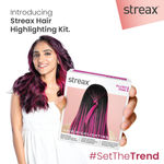 Buy Streax Hair Colour Highlight Kit | Pink Hair Colour, Plush Pink - Pack of 1 I Enriched with Walnut & Argan Oil I Hair Colour for Women | Rich, vibrant, Easy to use, DIY Application - Purplle