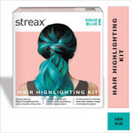 Buy Streax Hair Colour Highlight Kit | Blue Hair Colour, Aqua Blue - Pack of 1 I Enriched with Walnut & Argan Oil I Hair Colour for Women | Rich, vibrant, Easy to use, DIY Application 180 gm - Purplle