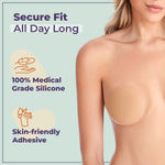 Buy Sanfe Flix Reusable Silicone Nipple Cover| 10 Times Reusable| Skin-Friendly Adhesive| Medical Grade Silicone| 4 Pieces - 4 Pcs - Purplle