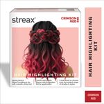 Buy Streax Hair Colour Highlight Kit | Red Hair Colour, Crimson Red - Pack of 1 I Enriched with Walnut & Argan Oil I Hair Colour for Women | Rich, vibrant, Easy to use, DIY Application 180 gm - Purplle
