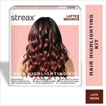 Buy Streax Hair Colour Highlight Kit | Brown Hair Colour, Latte Brown, 180 gm - Purplle