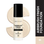 Buy Swiss Beauty Airbrush Finish Full Coverage Foundation Shell White (30 ml) - Purplle