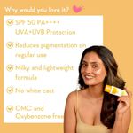 Buy WishCare Vitamin C Pure Glow Face Sunscreen SPF 50 PA++++ -Broad Spectum Ultra Light & No White Cast - Purplle