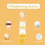 Buy WishCare Vitamin C Pure Glow Face Sunscreen SPF 50 PA++++ -Broad Spectum Ultra Light & No White Cast - Purplle