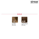 Buy Streax Professional Argan Secret Hair Colourant Cream - Golden Blonde 7.3 (60 gm) - Purplle
