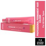 Buy Streax Professional Argan Secret Hair Colourant Cream - Golden Blonde 7.3 (60 gm) - Purplle