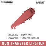 Buy INSIGHT COSMETICS 24 HRS NON TRANSFER MATTE LIPSTICK (LL-03)_FEELING BUBBLY (07) 3 gm - Purplle