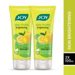 Buy Joy Skin Brightening Lemon Face Wash For Oily Skin (100 ml x 2) | Reduces Dark Spots, Removes Excess Oil & Dirt | Enriched with Natural Exfoliating Agents & Vitamin C - Purplle