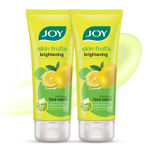 Buy Joy Skin Brightening Lemon Face Wash For Oily Skin (100 ml x 2) | Reduces Dark Spots, Removes Excess Oil & Dirt | Enriched with Natural Exfoliating Agents & Vitamin C - Purplle
