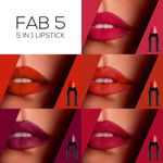 Buy Renee Fab 5 5 In 1 Lipstick with Blister Pack 7.5 gm - Purplle