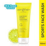 Buy Dot & Key Lime Rush Sports Face Wash, All Skin Types Face Wash for Oil & Sweat Control 100ml - Purplle