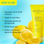 Buy Dot & Key Lime Rush Sports Face Wash, All Skin Types Face Wash for Oil & Sweat Control 100ml - Purplle