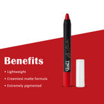Buy Glam 21 Lip Seduction Non- Transfer Crayon Lipstick| Lightweight & Longlasting|Creamy Matte Formula - 2.8gm| Lusty Red | 24 - Purplle