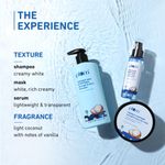 Buy Plum Coconut Milk & Peptides Shampoo, Mask & Serum Combo For Strong & Shiny Hair - Purplle