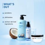 Buy Plum Coconut Milk & Peptides Shampoo, Mask & Serum Combo For Strong & Shiny Hair - Purplle